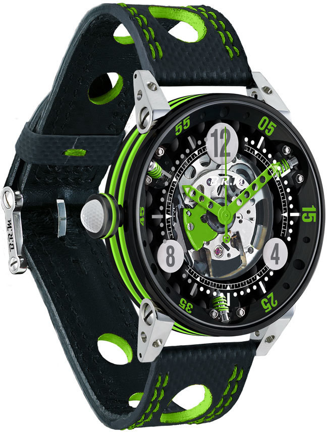 Buy BRM 6-44 Golf Black Dial Green GF6-44-SA-N-SQ-AVP watches